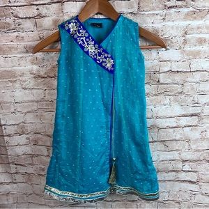 Beautiful Angrakha style silk Dress Size 4-5Y